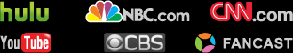 Hulu.com NBC.com CNN.com CBS.com YouTube Fancast
